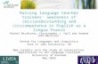 Raising language teacher trainees’ awareness of (mis)understanding and (in)competence in English as a lingua franca