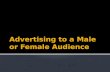 Targetting a male or female audience