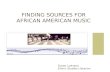 AFRS 155 Introduction to African American Music, fall 2013
