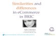 eCommerce Market Similarities and Differences in BRIC Countries