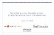 Optimizing your Liquidity Event: Practical Advice from the Trenches