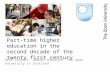 Part-time higher education in the second decade of the twenty first century
