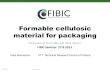 Formable cellulosic material for packaging