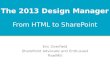 SharePoint 2013 Design manager – from HTML to SharePoint
