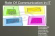 Role of communication in it