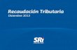 Recaudación Tributaria Diciembre 2013. Rendimiento Tributario en Ecuador A diciembre 2013 1.500.
