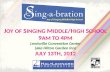 Sing-a-bration 2012: Joy of Singing Middle/High School | Choral Sheet Music