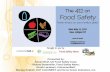 The 411 on food safety webinar 5.22.12