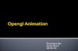 Open GL  Animation
