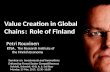 Value Creation in Global Chains:  Role of Finland