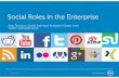 Social Roles in the Enterprise - PRSA CenTex