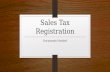 Sales Tax Registration
