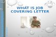 What is job covering letter
