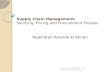 Supply Chain Management, Sourcing Pricing and Procurement Process