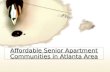 Affordable Senior Apartment Communities in Atlanta area