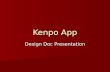 Kenpo app design doc presentation (June 2012)