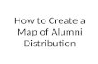 How to create a map of alumni distribution