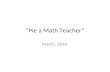 Pie A Math Teacher #2