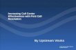 Increasing Call Center Effectiveness with First Call Resolution