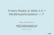 Freies Radio, Web 2.0 & politische Beteiligung