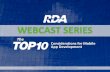 RDA Top Ten Mobile App Dev Webinar
