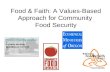 Food & Faith: A Values-Based Approach for Community Food Security