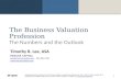 Mercer Capital | Business Valuation Profession by the Numbers & Outlook | 2012