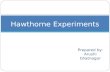 Hawthorne experiment