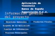 Información general del proyecto Aplicación de Tesorería Banco de España Supervisión E.C.A. Objetivos Generales Esquema de la Aplicación Fuentes de Información.