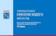 Изменения в бюджете Ленинградской области 2014 (Май)