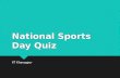 National Sports Day Quiz - Prelims