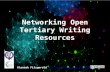 Networking Open Tertiary Writing Resources