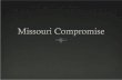 Missouri compromise