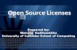 Open Source Licences