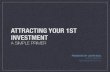 Attracting your First Investment - A Singapore Primer