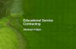 Educational service contracting