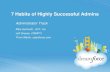 7 Habits of a Highly Successful Admin