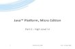 Java™ Platform, Micro Edition