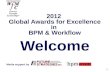 2012 Global Awards for Excellence in BPM and Workflow