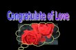 Congratulate of Love