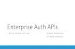 CIS14: Enterprise Identity APIs