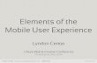 Elements of the mobile user experience