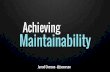 Maintainability SFJS Sept 4 2014