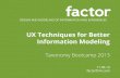 Bram Wessel on UX Techniques for better Information Modeling
