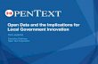 Tom Jenkins Presentation: Open Data and the Implications for Local Government Innovation