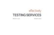 Testing Services Effectively
