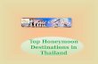 Top honeymoon destinations in thailand