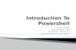 SVCC 5 introduction to powershell