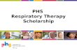 PHS Respiratory Therapy Scholarship