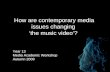 The Changing Context of Music Videos